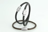 jewelry made of steel or leather